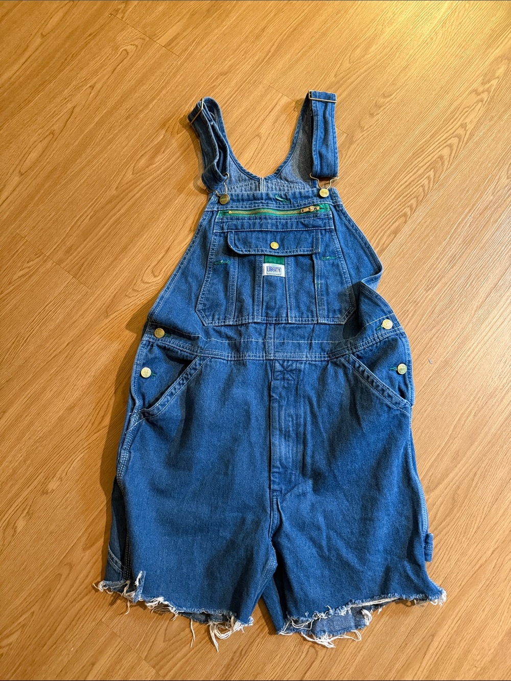 Liberty Blue Men’s Denim Cut Off Overalls